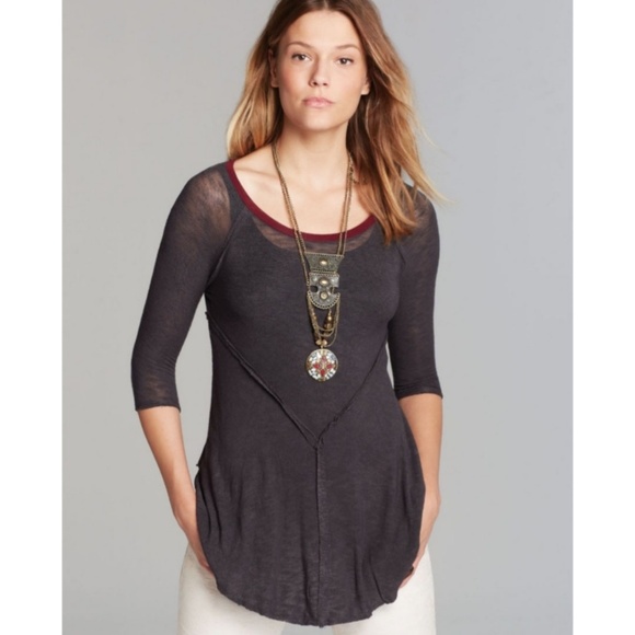 Free People Tops - Free People Grey Intimately Weekends Tunic